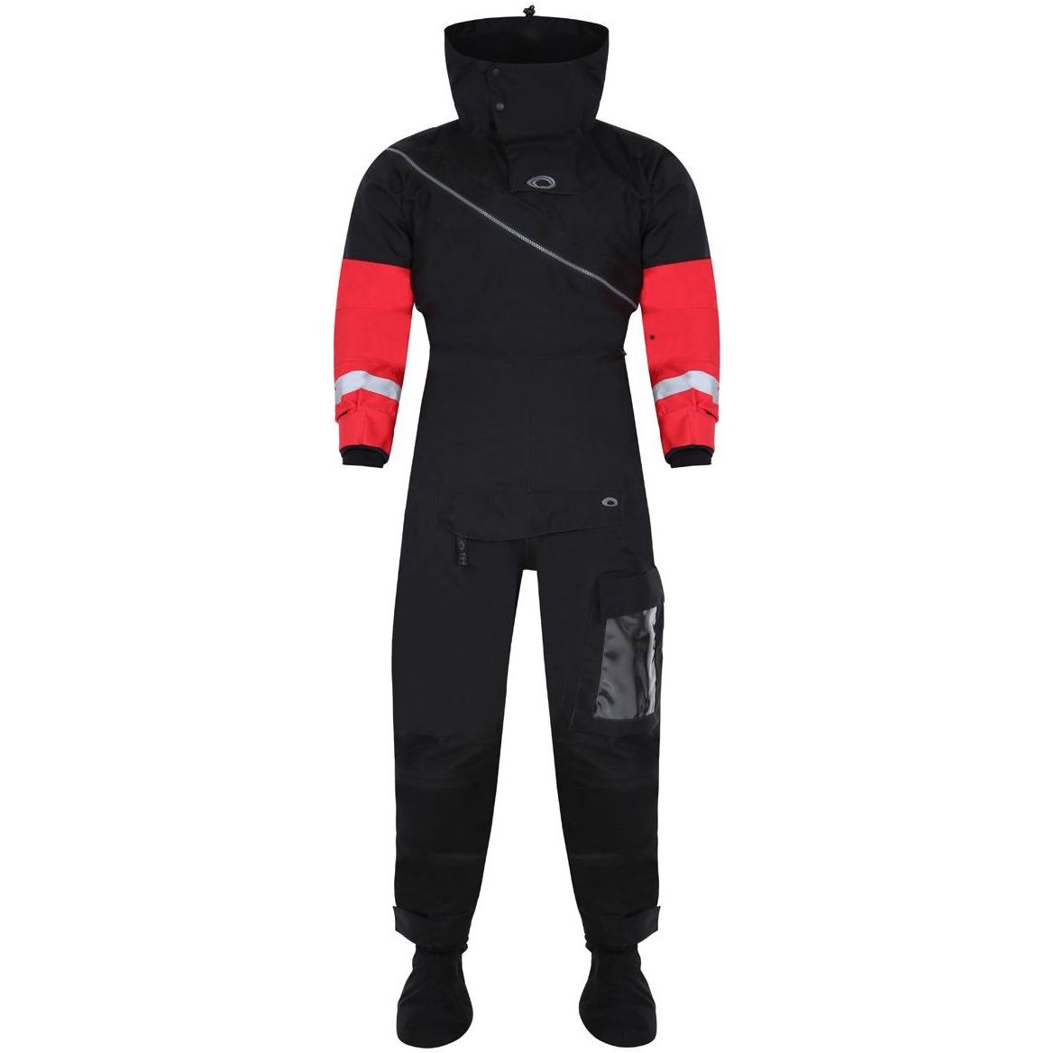 2026 Typhoon Mens Max-B 2.0 Drysuit 100199 - Black / Red